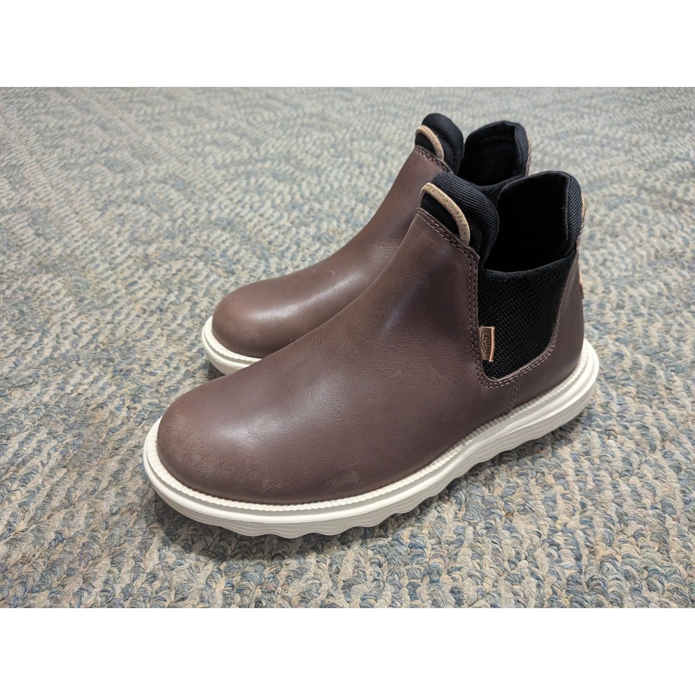 Hey Dude Branson Boot Craft Leather Coffee Brown Ankle Boots Womens 8 40388-21Q